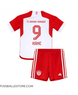 Günstige Bayern Munich Harry Kane #9 Heimtrikotsatz Kinder 2023-24 Kurzarm (+ Kurze Hosen)